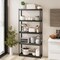 5-tier Metal Shelving Unit With Anti-slip Foot Pad Height Adjustable Shelves For Garage